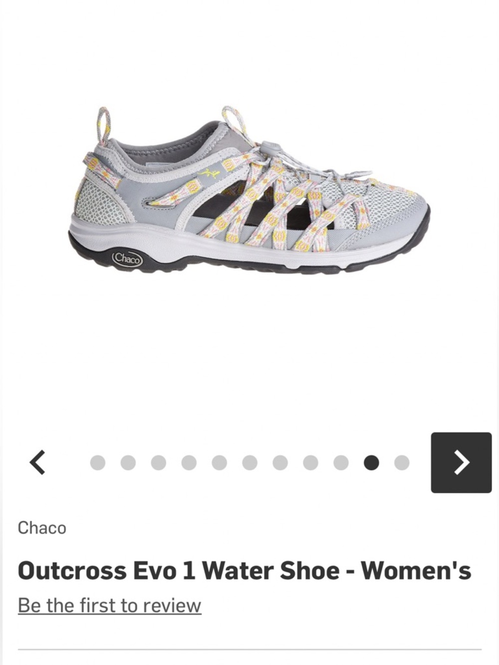 Chaco Outcross EVO 1 Womens Hiking/Water Shoes Sz 7 Grey/Orange Excellent Clean